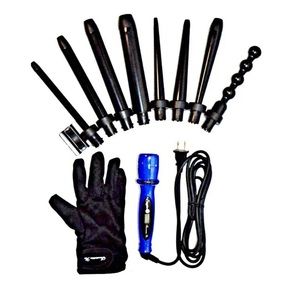 Irresistible Me 8 in 1 Complete Curler Hair Wand - Sapphire NEW!! OPEN BOX